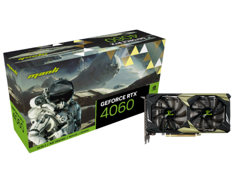 Manli GeForce RTX™ 4060 8GB Nebula Twin